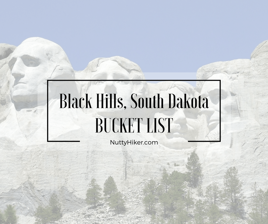 Black Hills, Λίστα κουβάδων της Νότιας Ντακότα